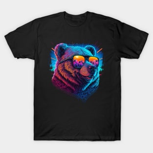 Retrowave Bear T-Shirt